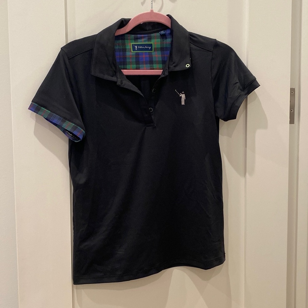 William Murray golf black polo